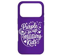 Carcasa para iPhone 17 Pro Purple up for Military Kids Dandelion Month of The Military