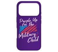 Carcasa para iPhone 17 Pro Purple Up Military Child/Support Family American Flag Star