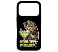 Carcasa para iPhone 17 Pro Purrfect Margarita Funny Cat Meme Diseño Cóctel