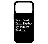 Carcasa para iPhone 17 Pro Push Hard Land Harder Mi Rutina de Fitness Citas Divertidas de Patinador