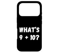 Carcasa para iPhone 17 Pro ¿Qué es 9 Más 10? 21! Meme Viral de Matemáticas de Internet Divertido