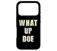 Carcasa para iPhone 17 Pro Qué Up Doe en Mapa Vintage de Metro Detroit Font