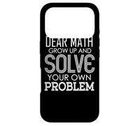 Carcasa para iPhone 17 Pro Querido Matemáticas Crecer y Resolver Sus Propios Problemas Álgebra Gris