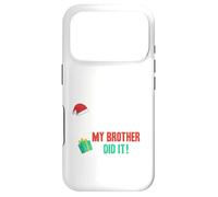 Carcasa para iPhone 17 Pro Querido Santa, Disfraz de Navidad de mi Hermano lo Hizo Divertido para Hermanos