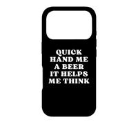 Carcasa para iPhone 17 Pro Quick Hand Me a Beer It Help Me Think Trivia Game Night