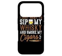 Carcasa para iPhone 17 Pro Quiero Beber mi Whisky y Fumar mis cigarros Whisky Cigar Lover