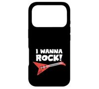 Carcasa para iPhone 17 Pro Quiero Rock, Guitarrista de Banda, Música Punk Rock, Rock'n Roll