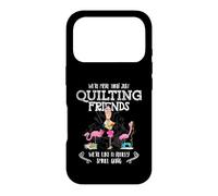 Carcasa para iPhone 17 Pro Quilter Gift - were More Than Just Quilting Friends Flamingo