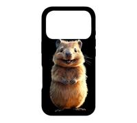 Carcasa para iPhone 17 Pro Quokka Be Quokka Happy Sonríe con Quokkas