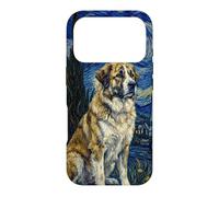 Carcasa para iPhone 17 Pro Rafeiro do Alentejo Perro Van Gogh Noche Estrellada