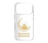 Carcasa para iPhone 17 Pro Ramadán Mubarak Feliz Ayuno Luna Creciente Islámico Musulmán