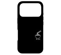 Carcasa para iPhone 17 Pro Ramen Minimal Line Art Comida Japonesa Fideos Bowl Taza Sopa