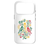 Carcasa para iPhone 17 Pro Rasta Reggae Roots Three Birds Jamaica Folk Art Floral