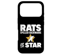 Carcasa para iPhone 17 Pro Rats Spelled Backwards is Star Meme Rat Animal Lover