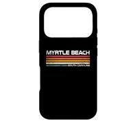 Carcasa para iPhone 17 Pro Rayas de Viaje Retro de Myrtle Beach, Carolina del Sur