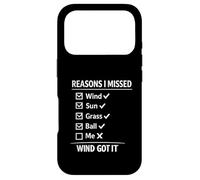 Carcasa para iPhone 17 Pro Razones por Las Que me perdí el Golf Humor Hilarante Golf Meme Golfistas