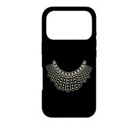 Carcasa para iPhone 17 Pro RBG Ruth Bader Ginsburg Dissent Collar patrón