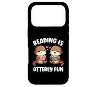 Carcasa para iPhone 17 Pro Reading Is Otterly Fun Nutria Niños Niñas Bookworm Book Lover