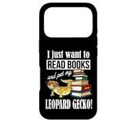 Carcasa para iPhone 17 Pro Reading Reptile Read Books Pet Leopard Gecko Lover