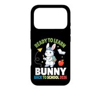 Carcasa para iPhone 17 Pro Ready To Learn Bunny Back To School 2026 Estudiante Niños Niñas