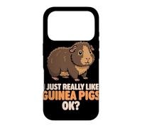 Carcasa para iPhone 17 Pro Realmente me Gustan los Conejillos de Indias Ok Cute Teddy Guinea Pig
