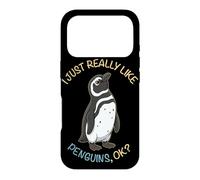 Carcasa para iPhone 17 Pro Realmente me Gustan los pingüinos Ok Animal Pingüino de Magallanes