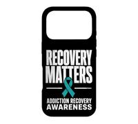Carcasa para iPhone 17 Pro Recovery Matters Concientización sobre la adicción al Alcohol a Las Drogas Verde Azulado