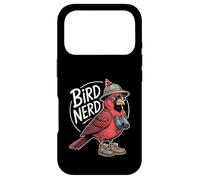Carcasa para iPhone 17 Pro Red Cardinal Bird, Divertido observador de Aves