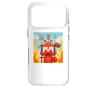 Carcasa para iPhone 17 Pro Red Fox Cooking Grill BBQ Funny Gift Red Fox