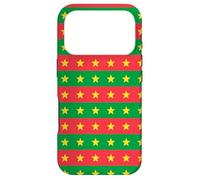 Carcasa para iPhone 17 Pro Red Green Yellow Star Burkina Faso Flag Pattern