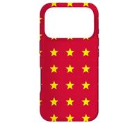 Carcasa para iPhone 17 Pro Red Yellow Grid Star Line Stripe China Flag Peking Pattern