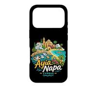 Carcasa para iPhone 17 Pro Regalo de Recuerdo de Viaje de Ayia Napa Chipre Dibujado a Mano
