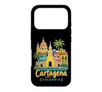 Carcasa para iPhone 17 Pro Regalo de Recuerdo de Viaje de Cartagena Colombia Dibujado a Mano