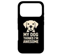 Carcasa para iPhone 17 Pro Regalo Divertido para un Amante de Las Mascotas con la Frase «Mi Perro Piensa Que Soy yo»