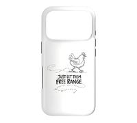 Carcasa para iPhone 17 Pro Regalo para Amante de Las gallinas Just Let Them Free Range
