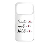 Carcasa para iPhone 17 Pro Regalo tipográfico manuscrito con corazón de Pista y Campo