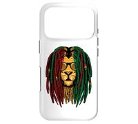Carcasa para iPhone 17 Pro Reggae león rastas Gato Salvaje Rasta África Mirada