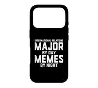Carcasa para iPhone 17 Pro Relaciones Internacionales Major by Day Memes Noche Diplomacia
