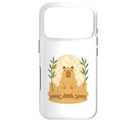 Carcasa para iPhone 17 Pro Relajada Capybara Sauna Zen Steam Self Care Vibes para Mujer