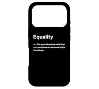 Carcasa para iPhone 17 Pro Relatable Funny Dictionary Definition Equality