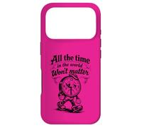 Carcasa para iPhone 17 Pro Reloj gótico Triste con Cita All The Time Won'T Matter