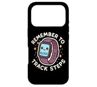 Carcasa para iPhone 17 Pro Reloj Inteligente Remember to Track Steps Lindo
