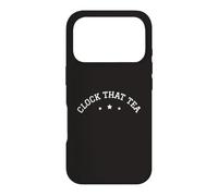 Carcasa para iPhone 17 Pro Reloj Que Té Meme Adolescente Mentiras Tween Chismes Gen Z Argot Verdad