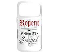 Carcasa para iPhone 17 Pro Repent & Believe The Gospel: Christian Faith Jesus Quote