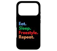 Carcasa para iPhone 17 Pro Repetición de Estilo Libre Eat Sleep para Bailarines y Amantes de Estilo Libre