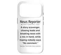 Carcasa para iPhone 17 Pro Reportero de Noticias Divertidas