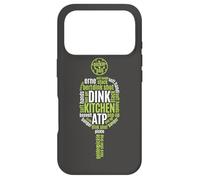 Carcasa para iPhone 17 Pro Reproductor de Bebidas Pickleball Life Paddle Word Cloud