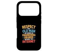 Carcasa para iPhone 17 Pro Respect This Old Man Engineering Without Internet -