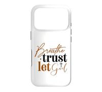 Carcasa para iPhone 17 Pro Respira Confianza Deja Que Dios Fe Cristiana