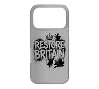 Carcasa para iPhone 17 Pro Restore Britain - Graffiti Flag UK Conservative Grunge